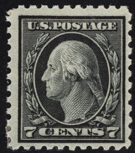 US #469 7c Black Washington MINT HINGED SCV $120