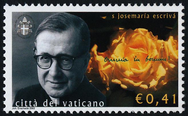 Vatican 1252 MNH Canonization of Josemaria Escriva de Balaguer