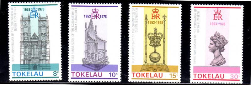 TOKELAU #61-64  1978  QEII  25TH ANNIV.  MINT  VF NH  O.G