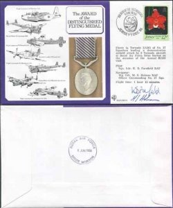 DM14a Award of the Distinguished Flying Medal Signed by Pilot and Navigator (B)