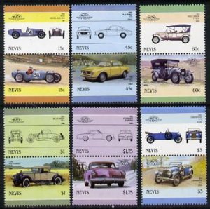 NEVIS - 1986 - Cars, Series 6 - Perf 12v Set - Mint Never Hinged