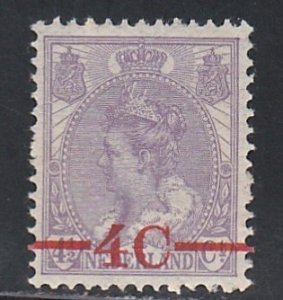 Netherlands # 106, Surcharged Stamps, Mint NH, 1/2 Cat.