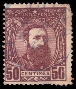 Belgian Congo Scott 9 (1887) Used G, CV $32.50 C