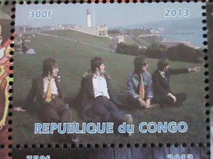 CONGO  STAMP:2013 THE FAMOUS BEATLES MNH S/S SHEET  WITH ORIGINAL GUM.