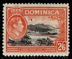 DOMINICA GVI SG107, 2s 6d black & vermilion, M MINT. Cat £23.