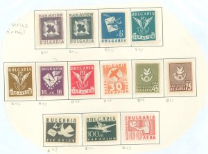 Bulgaria #C41-C53 Unused Single (Complete Set)