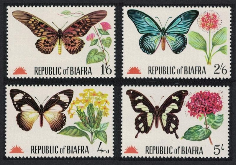 Biafra Butterflies 4v MI#27-30