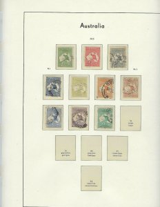 AUSTRALIA- QUALITY COLLECTION 1913-1979 -LIGHTHOUSE HINGELESS PAGES WITH BINDER
