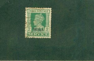 PATIALA INDIAN STATE O66 USED BIN $1.00