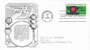 1965 FDC, #1272, 5c Traffic Safety, Aristocrats-Lowry