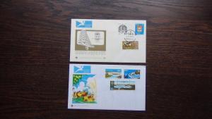 South Africa 1971 1973 FDC x 9 Antarctic DAM ESCOM Rescue University Cat Wool 