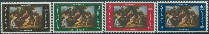 St Lucia 1972 SG339-342 Christmas set MNH