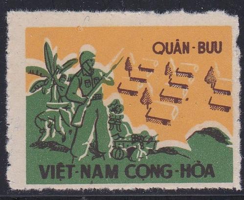 Viet Nam (South) # M1, Soldier Guarding Village, NH, 1/2 Cat.