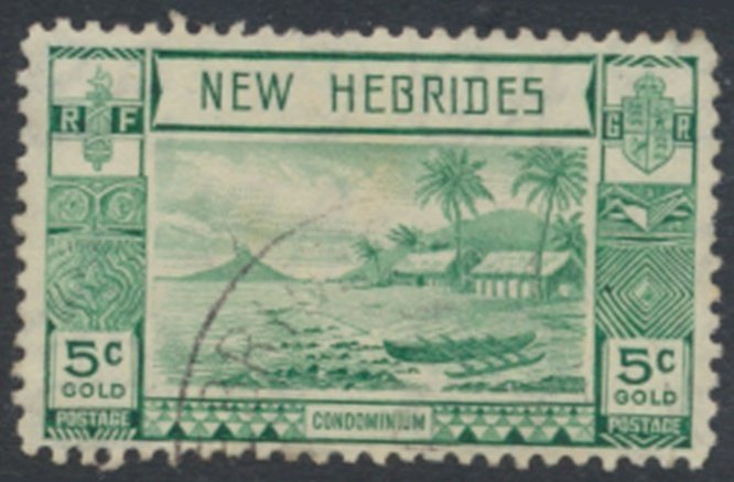 New Hebrides British  Sc#  55 Used / CTO see details  / scans 