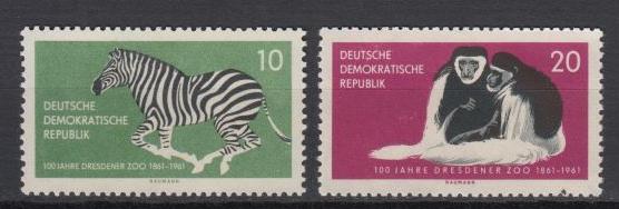 DDR - 1961 Zoo Mi# 825/826 - MNH (7004)