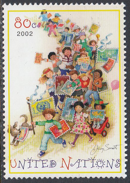 UN 817 MNH - Children and Stamps