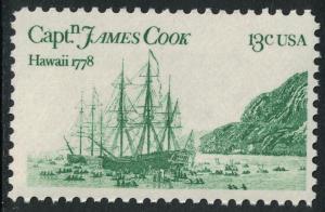 Scott 1733- MNH- Captain James Cook, Hawaii 1778- 13c 1978- unused mint stamp