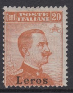 Italy - Egeo - Leros n 11 MH* cv 408$ Crown watermark with Certificate