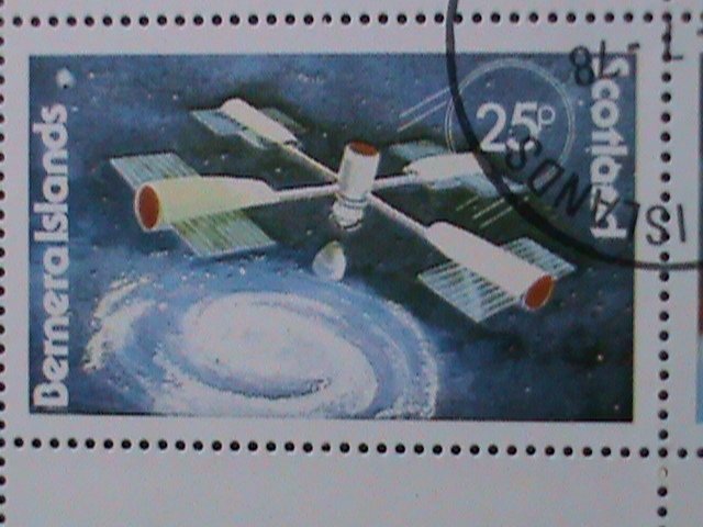 BERNERA ISLANDS-SCOTLAND-1978 SPACE PROGRAMS-CTO SHEET WITH FIRST DAY CANCEL