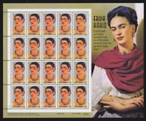 US SCOTT 3509 SHEET OF 20 FRIDA KAHLO, PAINTER  34¢ FACE MNH