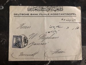 1926 Constantinople Turkey German Bank Commercial Cover