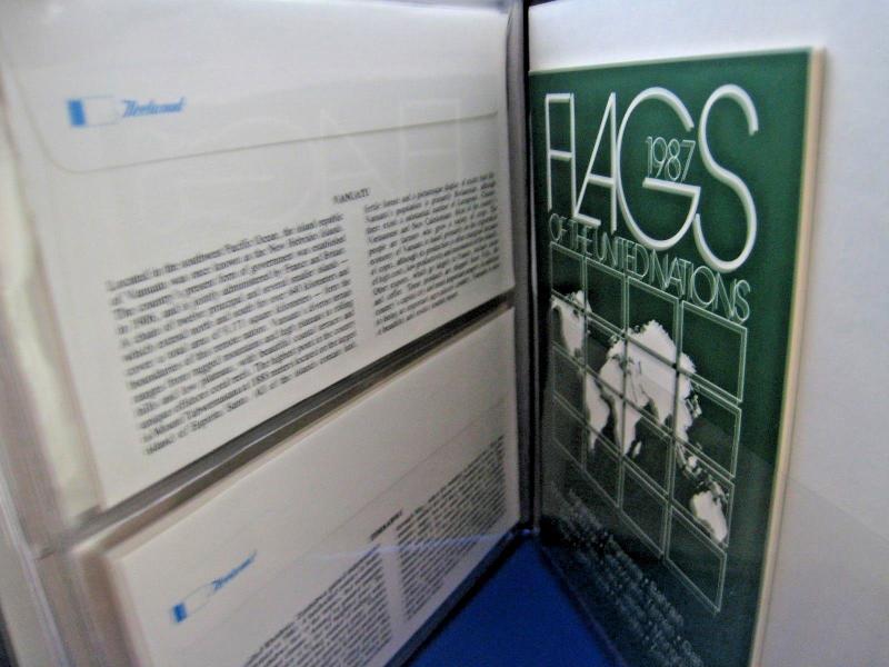 FLAGS OF THE UNITED NATIONS - 1986 & 1987 - FDCs