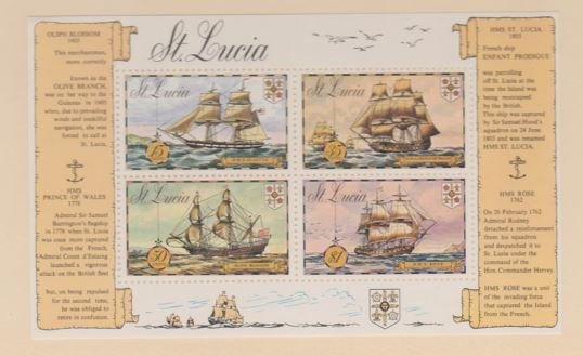 St. Lucia Scott #340a Stamps - Mint NH Souvenir Sheet