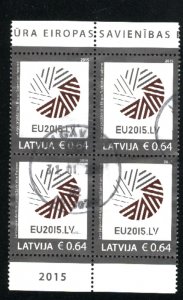 Latvia   Block   Used 2015 PD