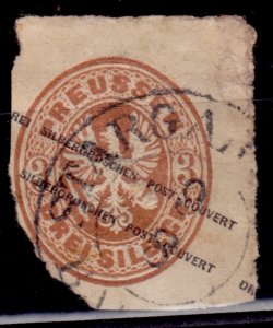 German States, 1861, Prussia, 3sg, sc#20, used
