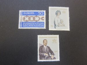 Liechtenstein 1965 Sc 400,404,410 set MH