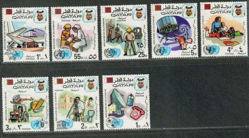 Qatar Sc#323-330 M/NH/VF, Cv. $38