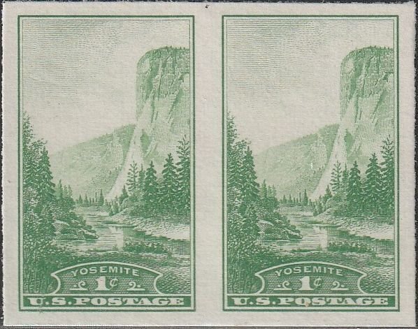 756 MNH NGAI horizontal pair, El Capitan, Yosemite (California), Farley
