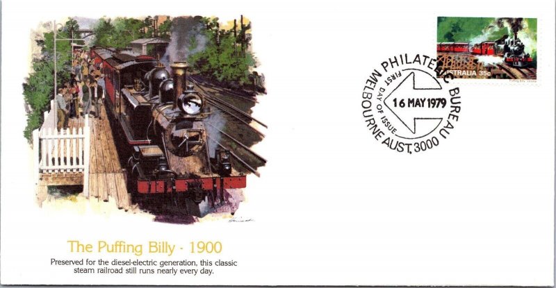 Australia 1979 FDC - The Puffing Billy - Melbourne - J8754