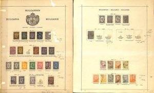 Bulgaria Stamp Collection on 10 Album Pages, 1879-1961 (BB)