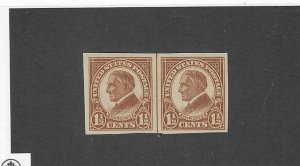 US SCOTT# 576 IMPERF LINE PAIR MNH SCV $15.00