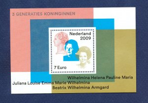 NEVIS - Scott 1336 -  FVF MNH S/S - Queen Wilhelmina - 2009 ---c