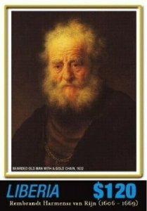 Liberia - 2006 - REMBRANDT/BEARDED OLD MAN - Souvenir Sheet - MNH   PERF