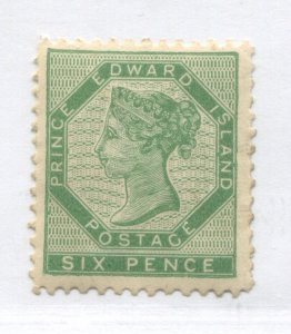 Prince Edward Island QV 1862 6d mint o.g. hinged