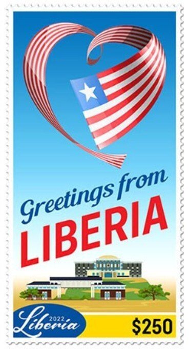 Liberia - 2022 Greetings from Liberia - Stamp - LIB220236a1