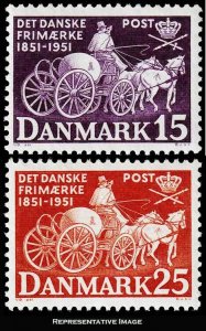 Denmark Scott 330-331 Mint never hinged.