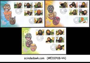 SRI LANKA - 2018 TRADITIONAL SINHALESE EXORCISM RITUAL SET OF 3 FDC