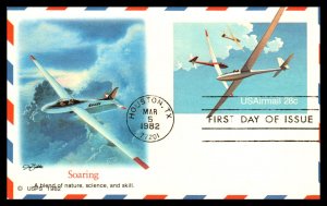 US UXC20 Gliders Fleetwood U/A FDC Postal Card