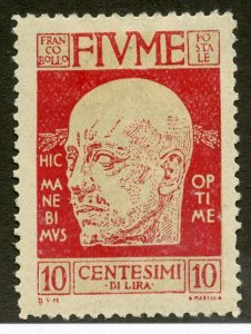 Fiume, Scott #87, Unused, Hinged