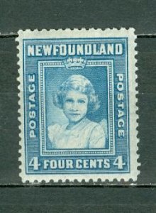 NEWFOUNDLAND 1941 QE #256  PERF 12.5...  MNH...$1.50