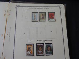 Madagascar 1959-1975 Mainly MNH Stamp Collection on Scott Spec Album Pages