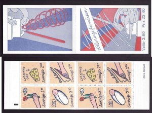 D1-Sweden-Sc#1960b-unused NH booklet-Greeting stamps-1992-