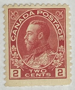 CANADA 1911-1925 #106 King George V 'Admiral' Issue - MH (CV 20$ +)