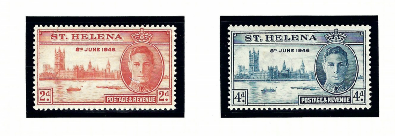 St Helena 128-29 MNH 1946 Peace Issue