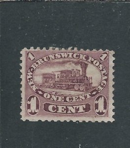 NEW BRUNSWICK 1860-63 1c PURPLE MM SG 8 CAT £70