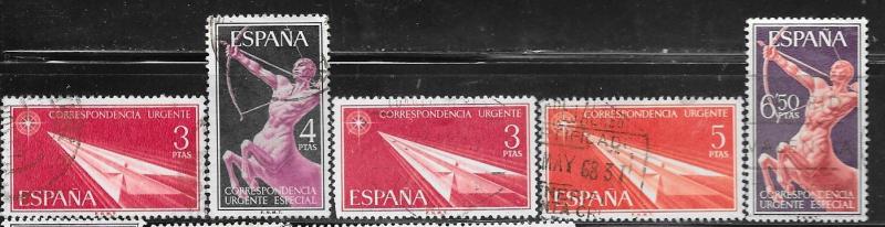 Spain #2158-2162 Shells:  (U) CV $1.25